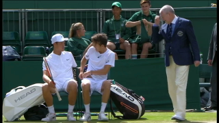 Boys' Doubles Team Forced To Change Out Of Black Underpants At Wimbledon